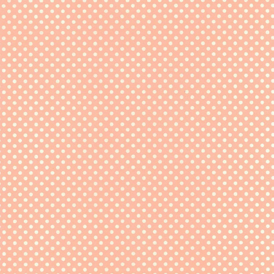 Peach and White Polka Dot Italian Paper ~ Tassotti ~ Reversible Print